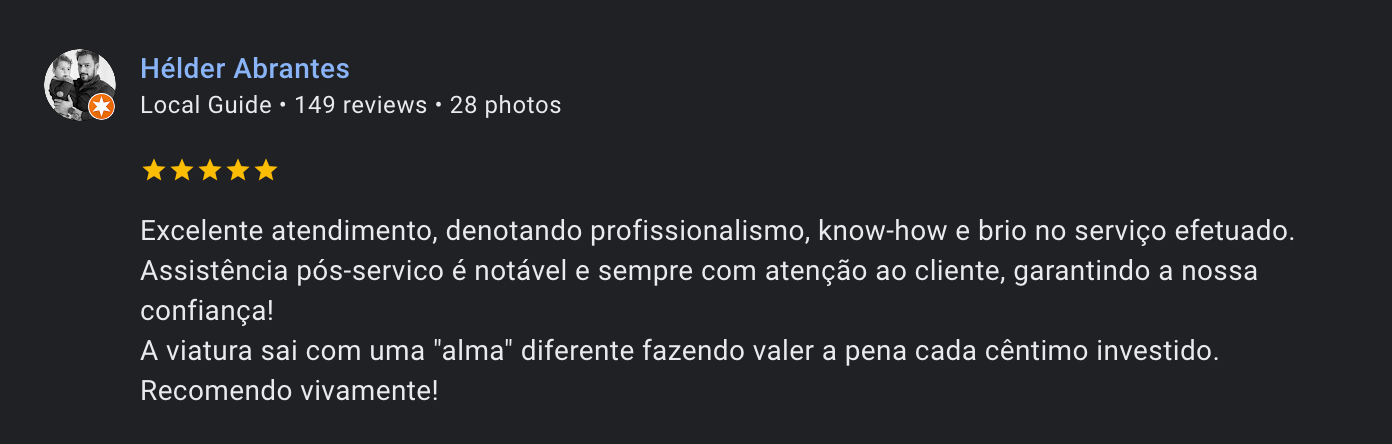 Avaliação real de cliente PKE