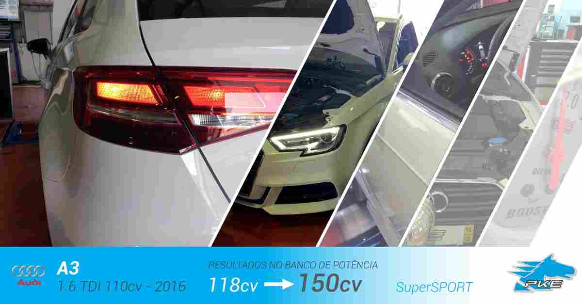 PKE SuperSPORT em Audi A3 1.6 TDI 110cv – 2016