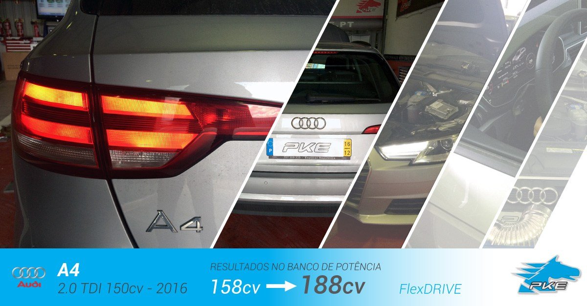 PKE FlexDRIVE em Audi A4 2.0 TDI 150cv – 2016