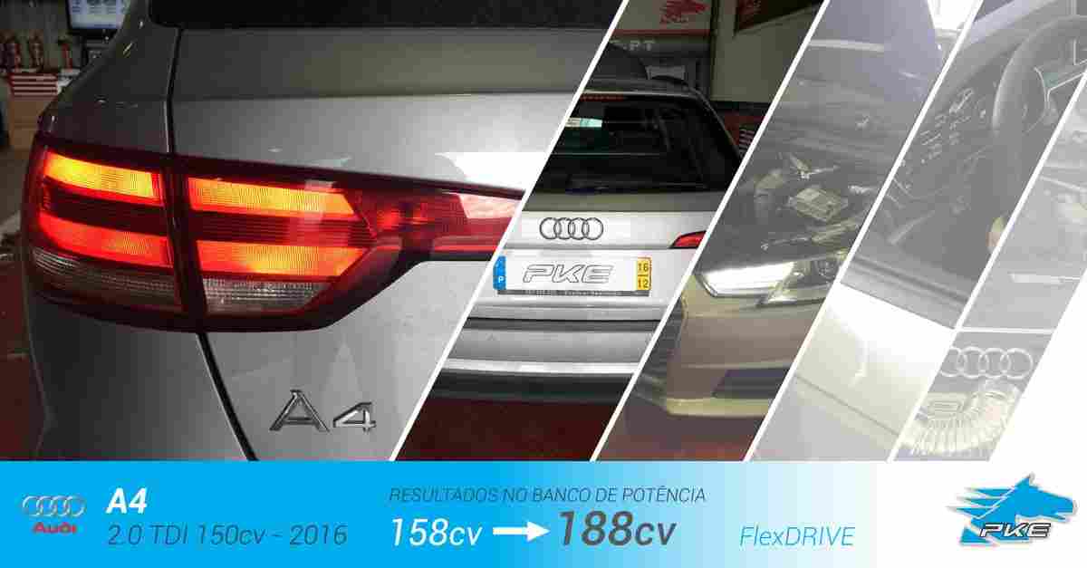 PKE FlexDRIVE em Audi A4 2.0 TDI 150cv – 2016