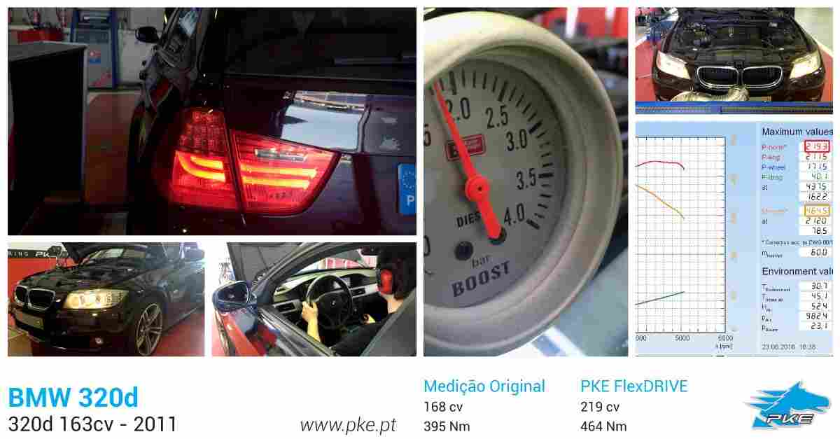 PKE FlexDRIVE em BMW 320d 163cv – 2011