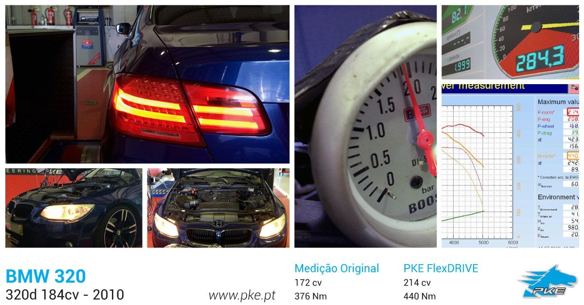PKE FlexDRIVE em BMW 320d 184cv – 2010