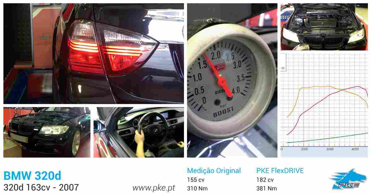 PKE FlexDRIVE em BMW 320d 163cv – 2007