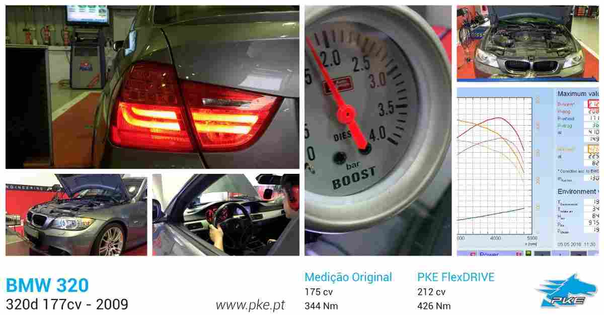 PKE FlexDRIVE em BMW 320d 177cv – 2009