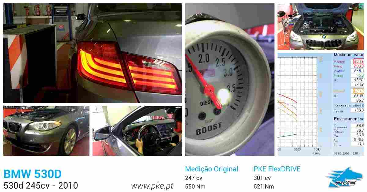 PKE FlexDRIVE em BMW 530d 245cv – 2010