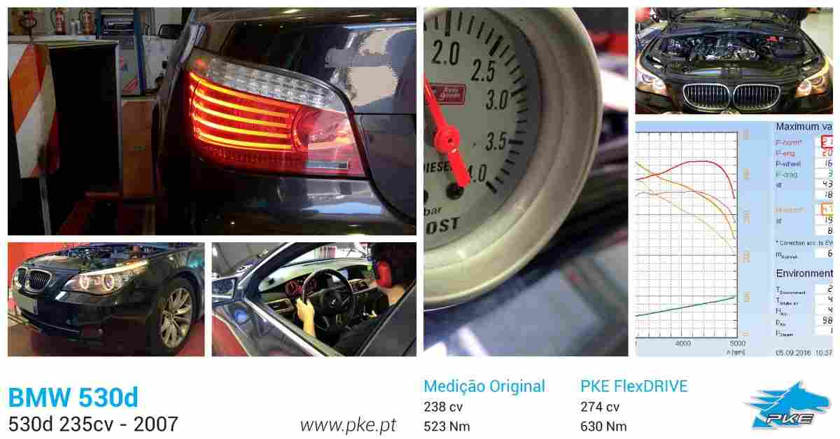 PKE FlexDRIVE em BMW 530d 235cv – 2007