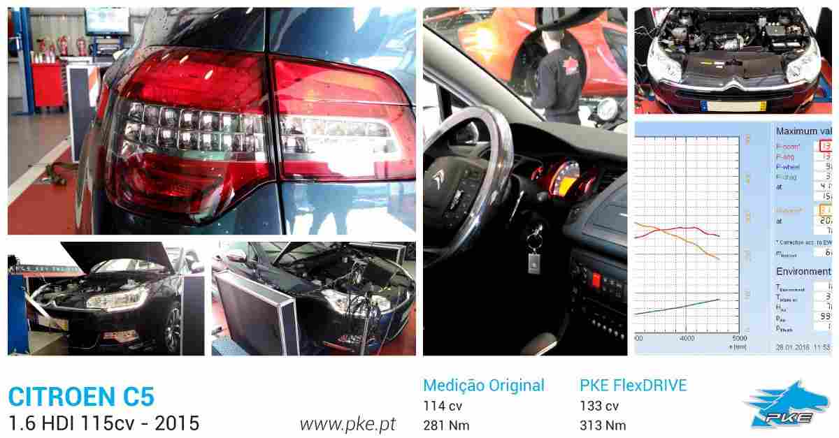 PKE FlexDRIVE em Citroen C5 1.6 HDI 115cv – 2015