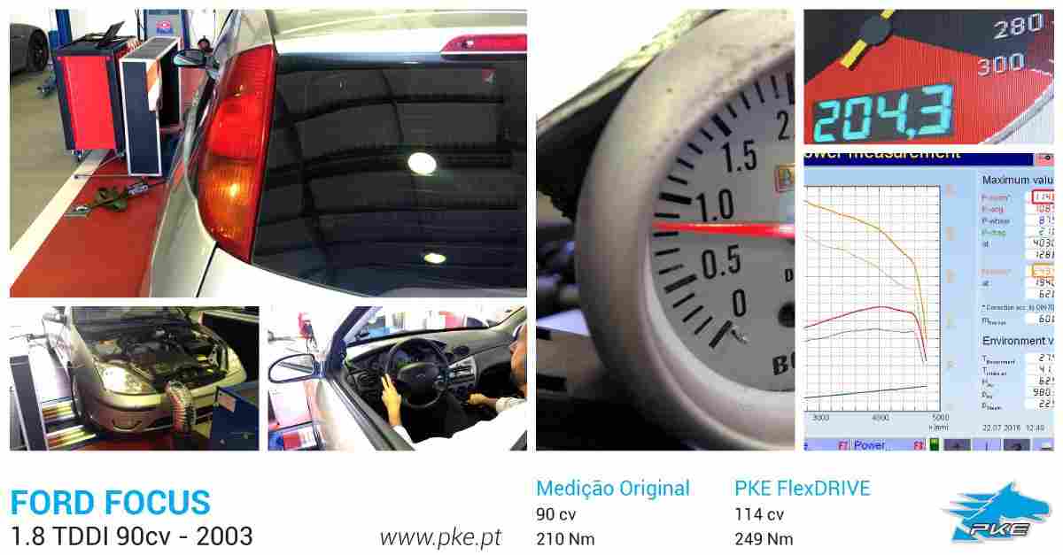 PKE FlexDRIVE em Ford Focus 1.8 TDDI 90cv – 2003