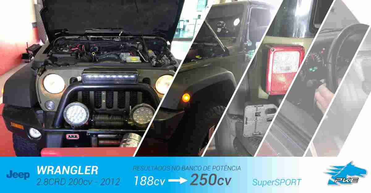 PKE SuperSPORT em Jeep Wrangler 2.8 CRD 200cv – 2012