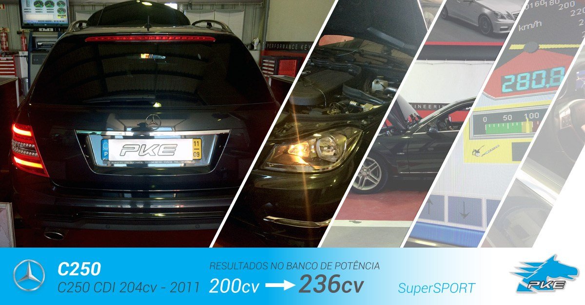 PKE SuperSPORT em Mercedes C250 CDI 204cv – 2011
