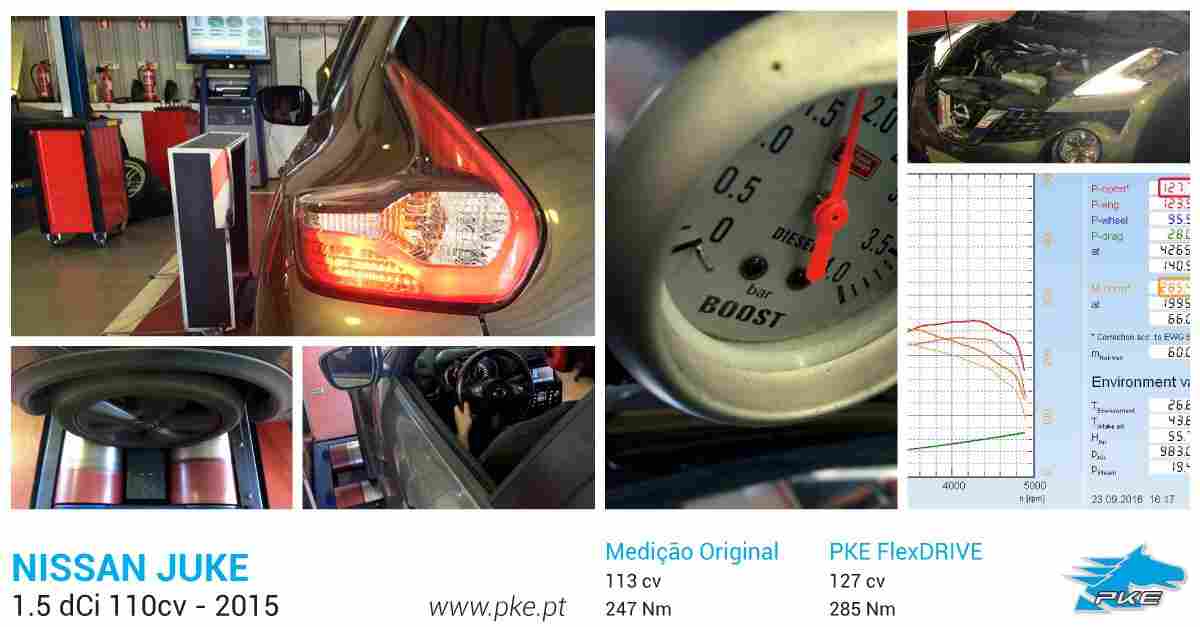 PKE FlexDRIVE em Nissan Juke 1.5 cDi 110cv – 2015