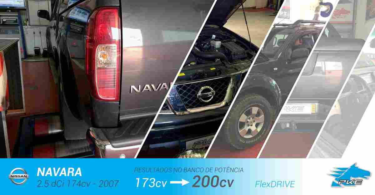 PKE FlexDRIVE em Nissan Navara 2.5 dCi 174cv – 2007