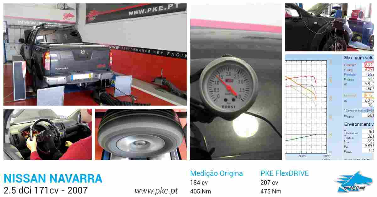 PKE FlexDRIVE em Nissan Navarra 2.5 dCi 171cv – 2007