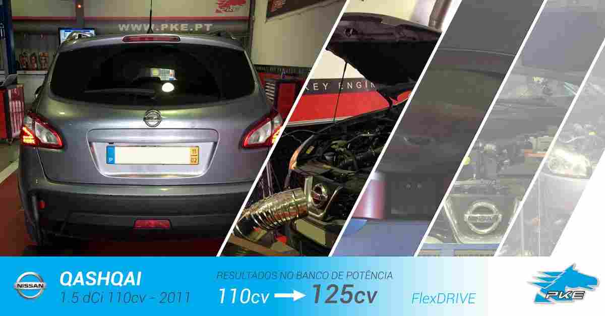 PKE FlexDRIVE em Nissan Qashqai 1.5 dCi 110cv – 2011