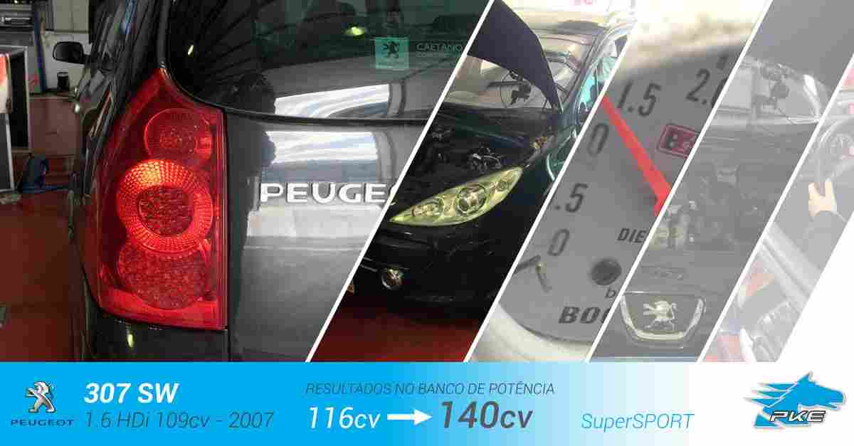 PKE SuperSPORT em Peugeot 307 SW 1.6 HDi 109cv – 2007