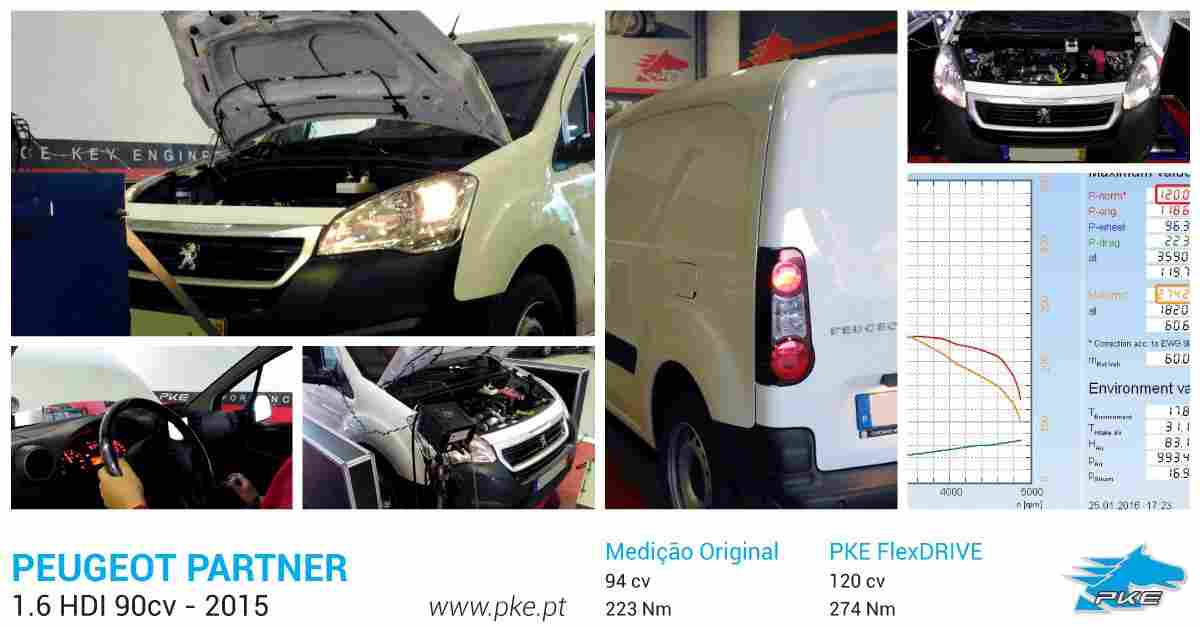 PKE FlexDRIVE em Peugeot Partner 1.6 HDI 90cv – 2015
