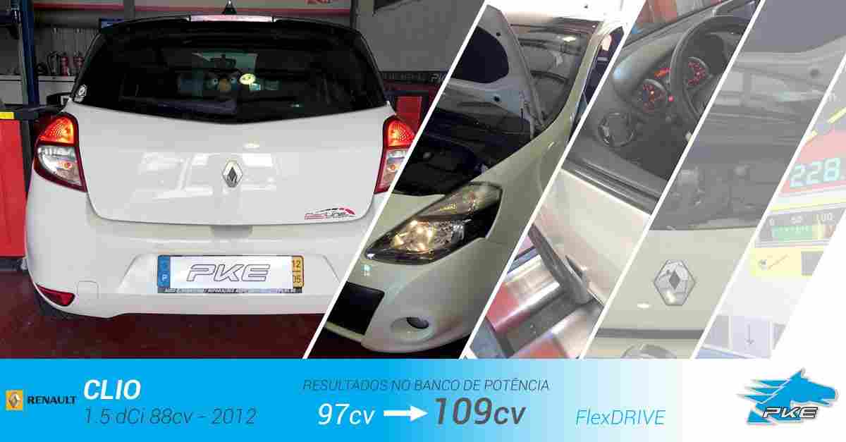PKE FlexDRIVE em Renault Clio 1.5 dCi 88cv – 2012
