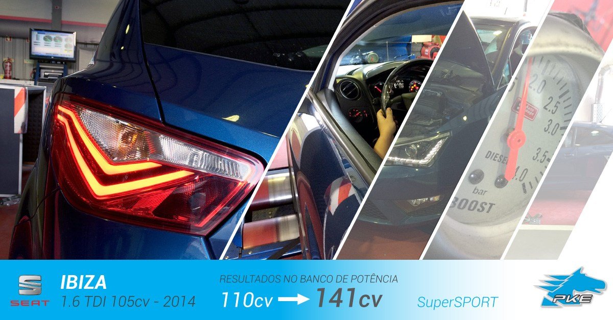 PKE SuperSPORT em Seat Ibiza 1.6 TDI 105cv – 2014