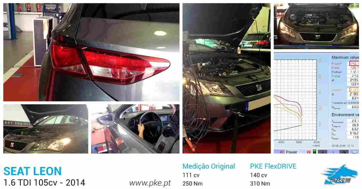 PKE FlexDRIVE em Seat Leon 1.6 TDI 105cv – 2014