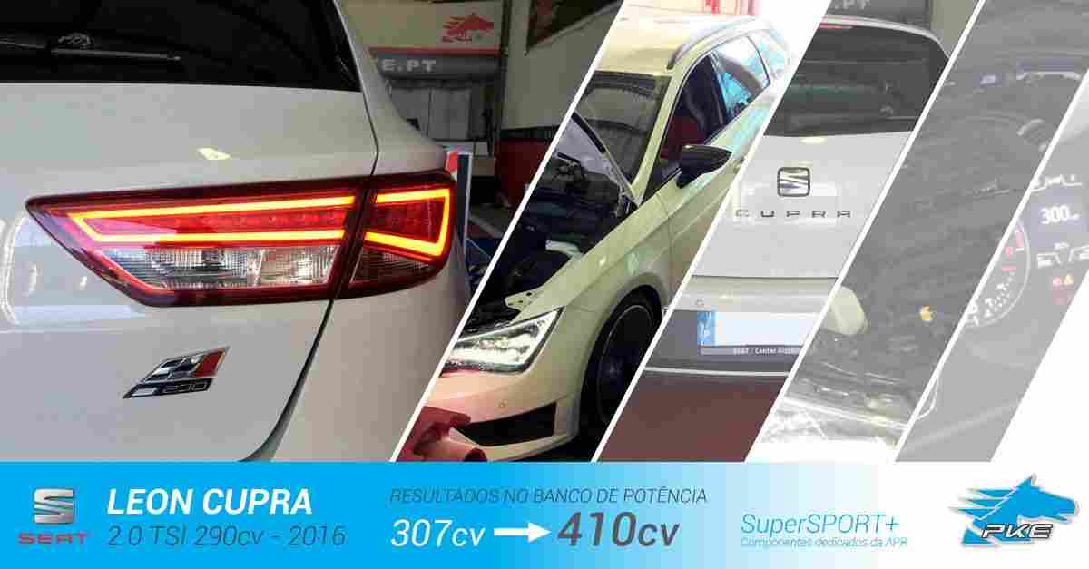 PKE SuperSPORT+ e componentes APR em Seat Leon Cupra 2.0 TSI 290cv – 2016