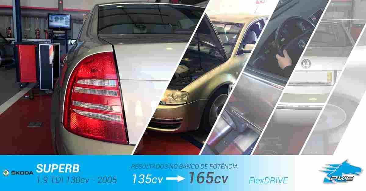 PKE FlexDRIVE em Skoda Superb 1.9 TDI 130cv – 2005