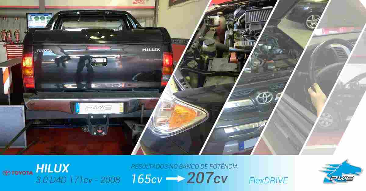 PKE FlexDRIVE em Toyota Hilux 3.0 D4D 171cv – 2008