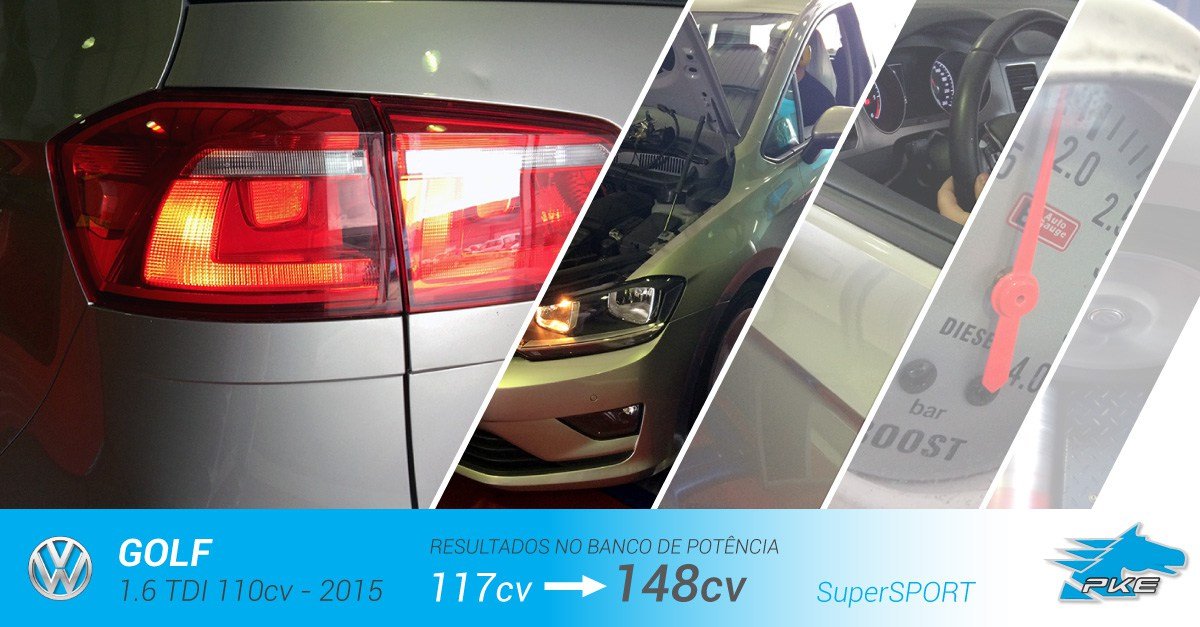 PKE SuperSPORT em Volkswagen Golf 1.6 TDI 110cv – 2015