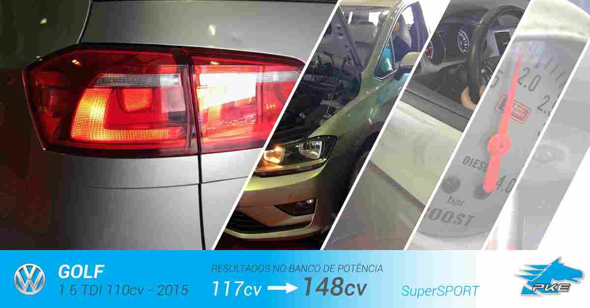 PKE SuperSPORT em Volkswagen Golf 1.6 TDI 110cv – 2015