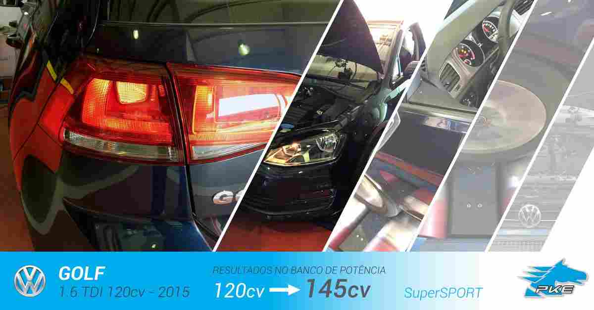 PKE SuperSPORT em Volkswagen Golf 1.6 TDI 120cv – 2015