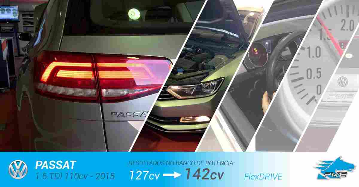 PKE FlexDRIVE em Volkswagen Passat 1.6 TDI 110cv – 2015