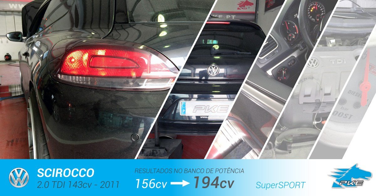 PKE SuperSPORT em Volkswagen Scirocco 2.0 TDI 143cv – 2011
