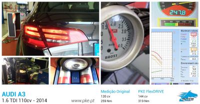 PKE FlexDRIVE em Audi A3 1.6 TDI 110cv – 2014