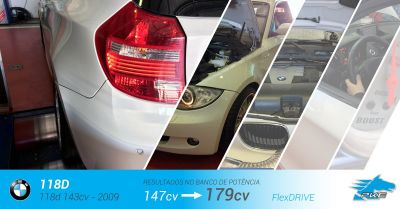 PKE FlexDRIVE em BMW 118d 143cv – 2009