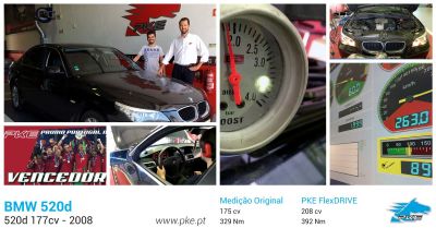 Vencedor da PKE FlexDRIVE em BMW 520d 177cv – 2008