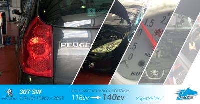 PKE SuperSPORT em Peugeot 307 SW 1.6 HDi 109cv – 2007