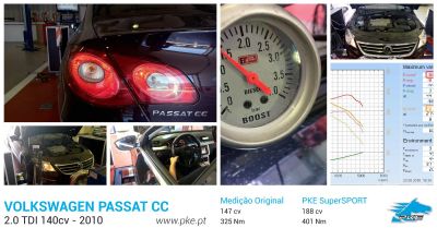 PKE SuperSPORT em Volkswagen Passat CC 2.0 TDI 140cv – 2010